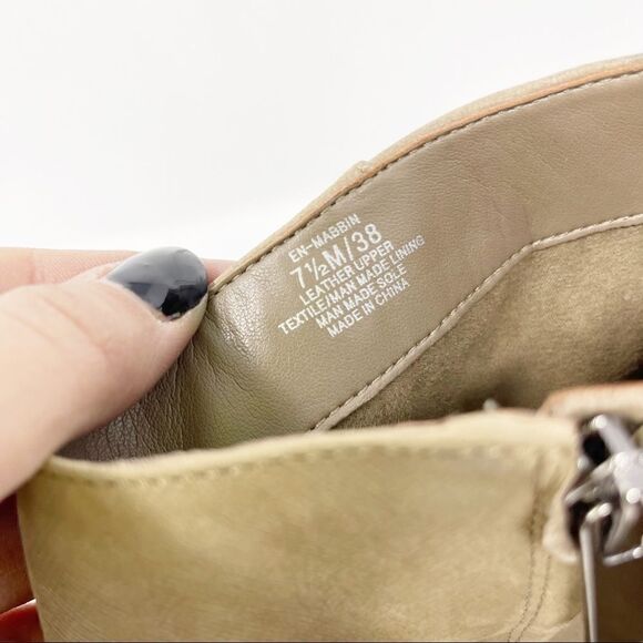 Enzo Angiolini Pointed Toe Leather Ankle Booties Mabbin 7.5 - Picture 6 of 8